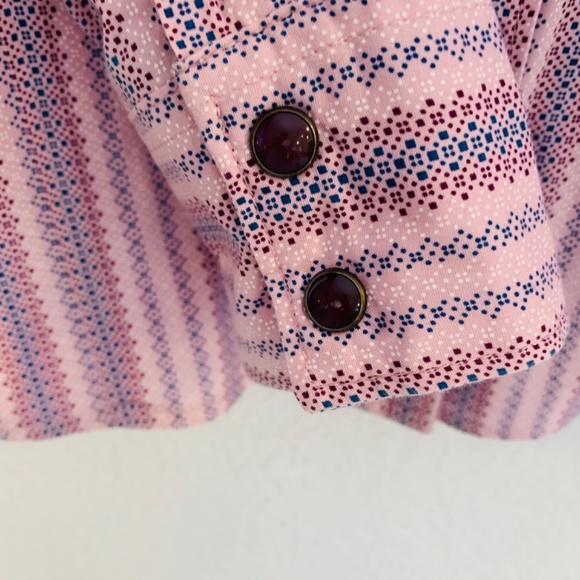 Cinch Pearl Snap Shirt XL Purple Western Cowgirl Rodeo Country Southwestern - Picture 9 of 15